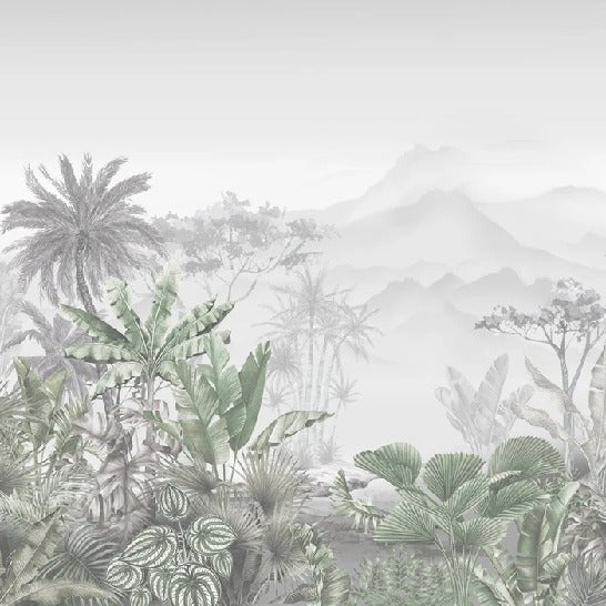 Green tropical trend wallpaper