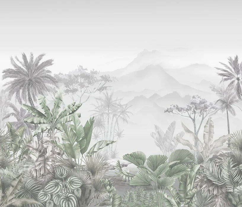 Tropical green wallpaper