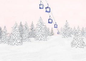 Blueberry gondola wallpaper