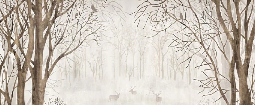 Custom forest wallpaper welcome to the woods