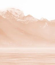 Annecy and its peaceful lake terracotta wallpaper