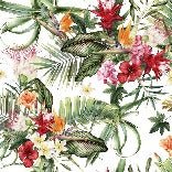 Tropical wallpaper & Colorful flowers