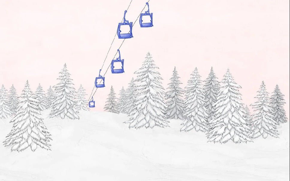 Blueberry gondola wallpaper