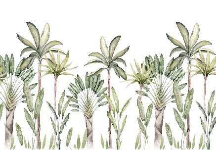 Tropical watercolor wallpaper