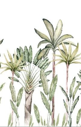 Tropical watercolor wallpaper