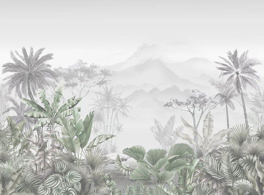 Tropical green wallpaper