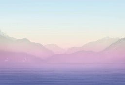 Annecy and its peaceful lake rainbow wallpaper