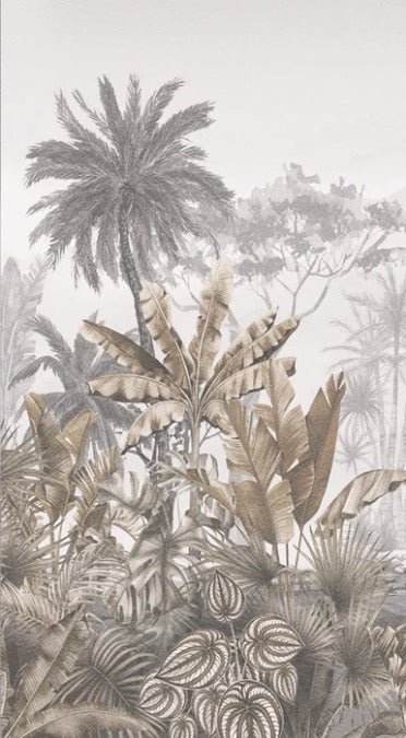 Tropical sepia wallpaper