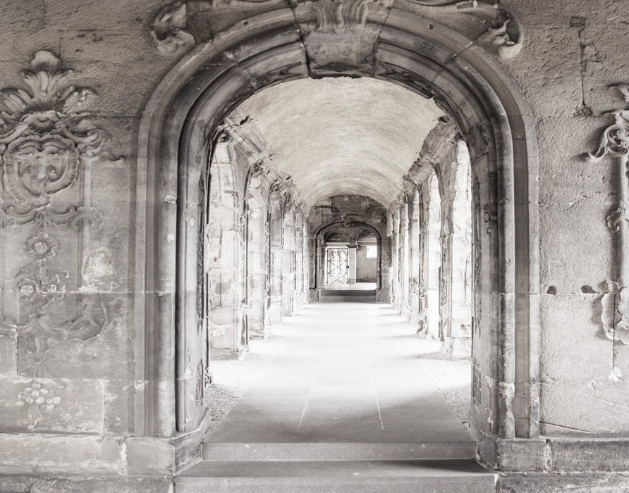 Trompe l'oeil Couloir Marbre Parisien wallpaper