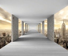 Trompe l'oeil wallpaper New York Hall