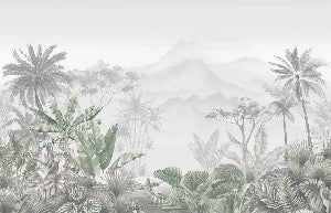 Tropical green wallpaper