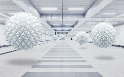 3D Trompe l'oeil wallpaper trend in the air