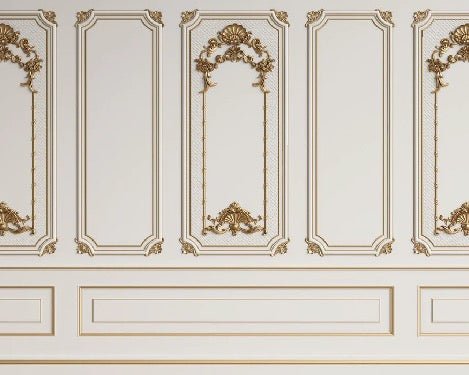 Trompe l'oeil wallpaper Haussmanien Paris