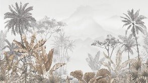 Tropical sepia wallpaper