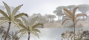 Custom wallpaper Jungle painting trend