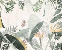 Yellow green custom-made wallpaper