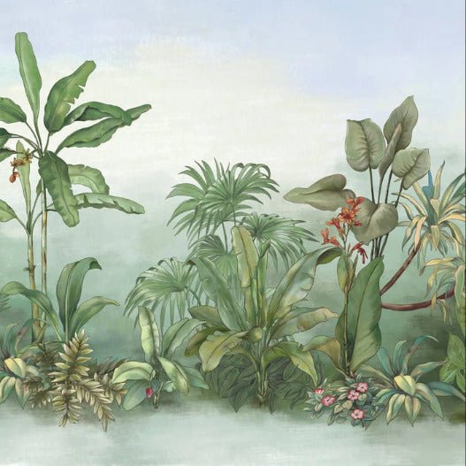 Botanic toilet wallpaper