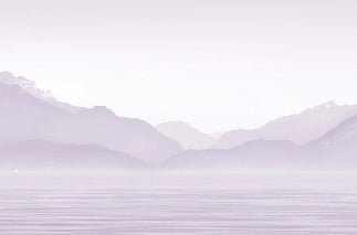 Annecy and its peaceful lake purple wallpaper