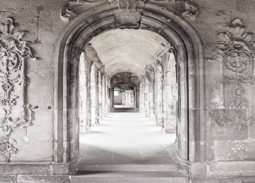 Trompe l'oeil Couloir Marbre Parisien wallpaper