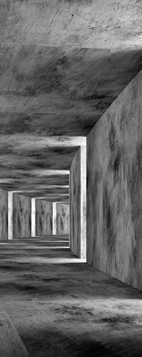 Industrial 3D trompe l'oeil wallpaper