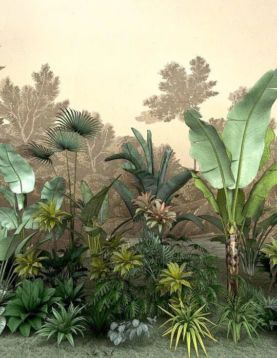 Jungle trend indonesia toilet wallpaper