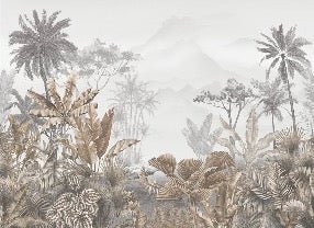 Tropical sepia wallpaper