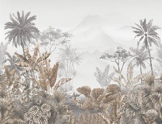 Tropical sepia wallpaper