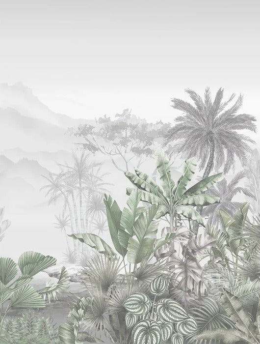 Tropical green wallpaper