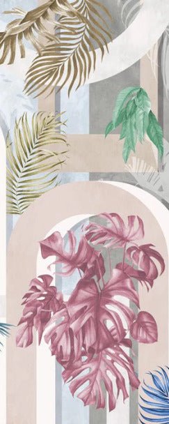 Colourful arch wallpaper