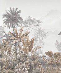 Tropical sepia wallpaper
