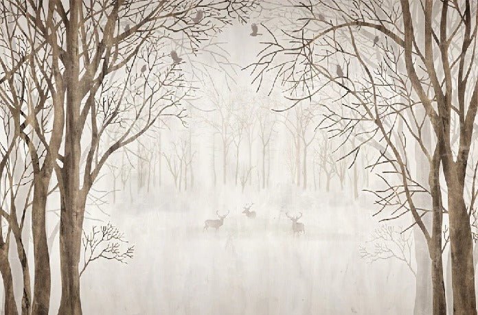 Custom forest wallpaper welcome to the woods