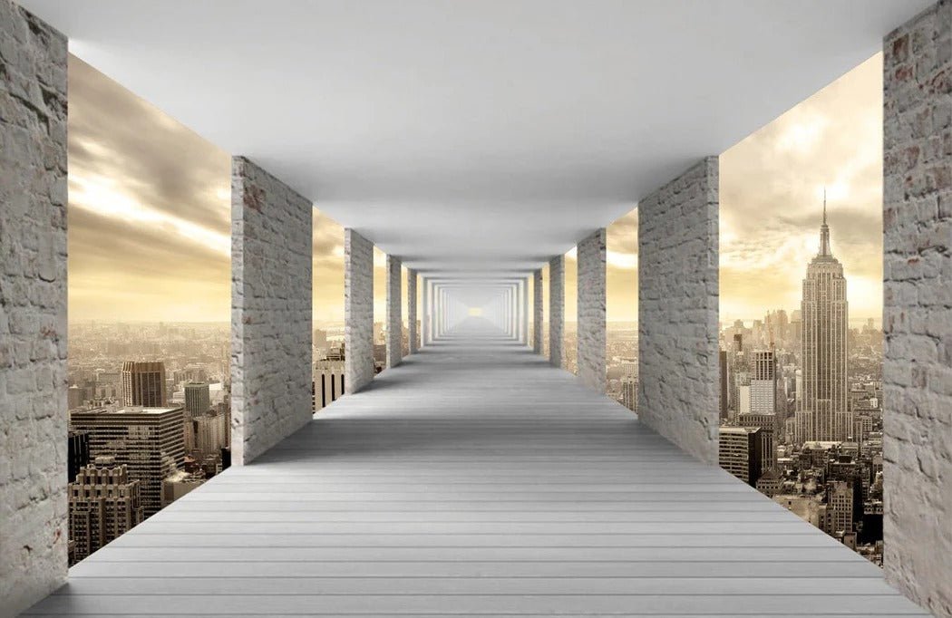 Trompe l'oeil wallpaper New York Hall