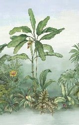 Botanic toilet wallpaper