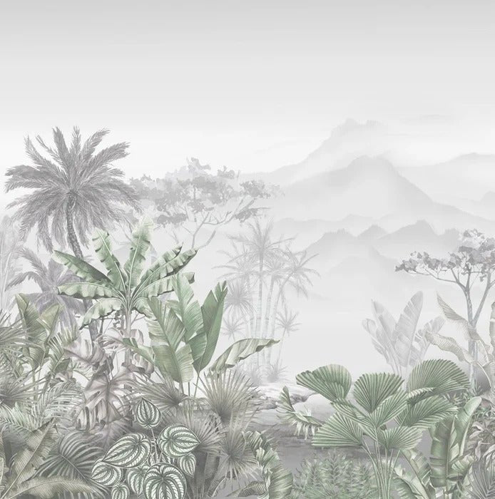 Tropical green wallpaper