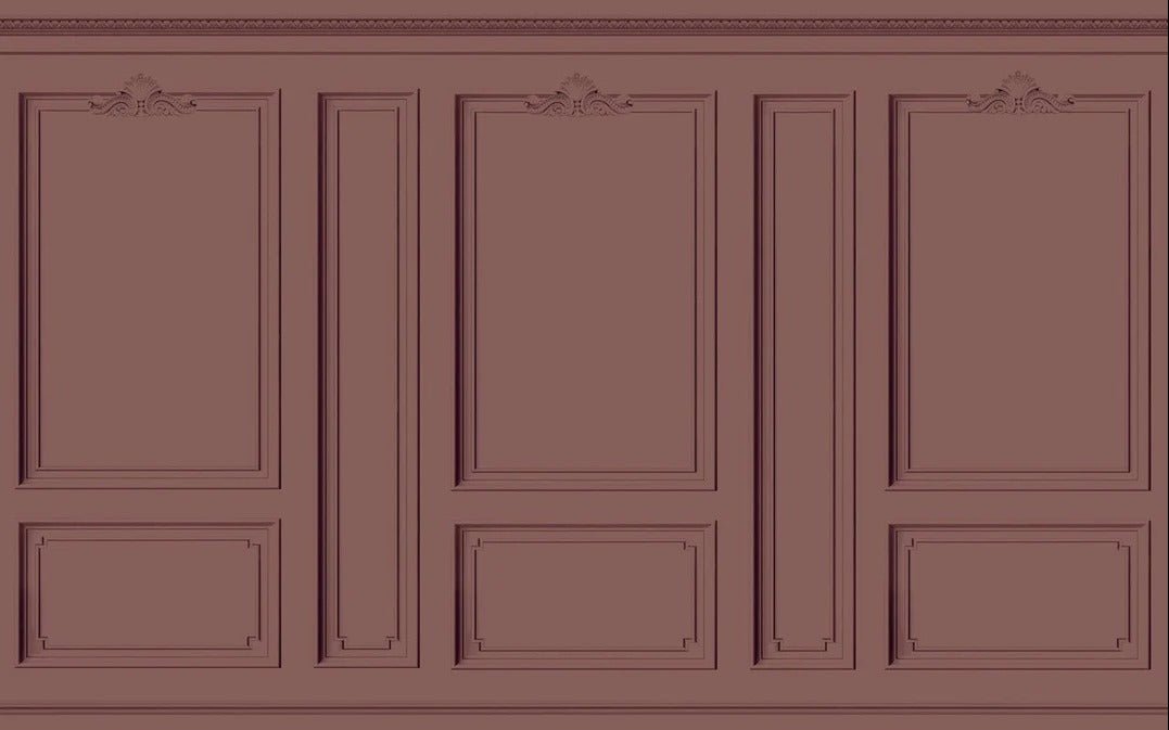 Hacienda Haussmannian trompe l'oeil wallpaper