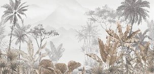 Tropical sepia wallpaper