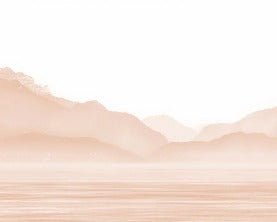 Annecy and its peaceful lake terracotta wallpaper