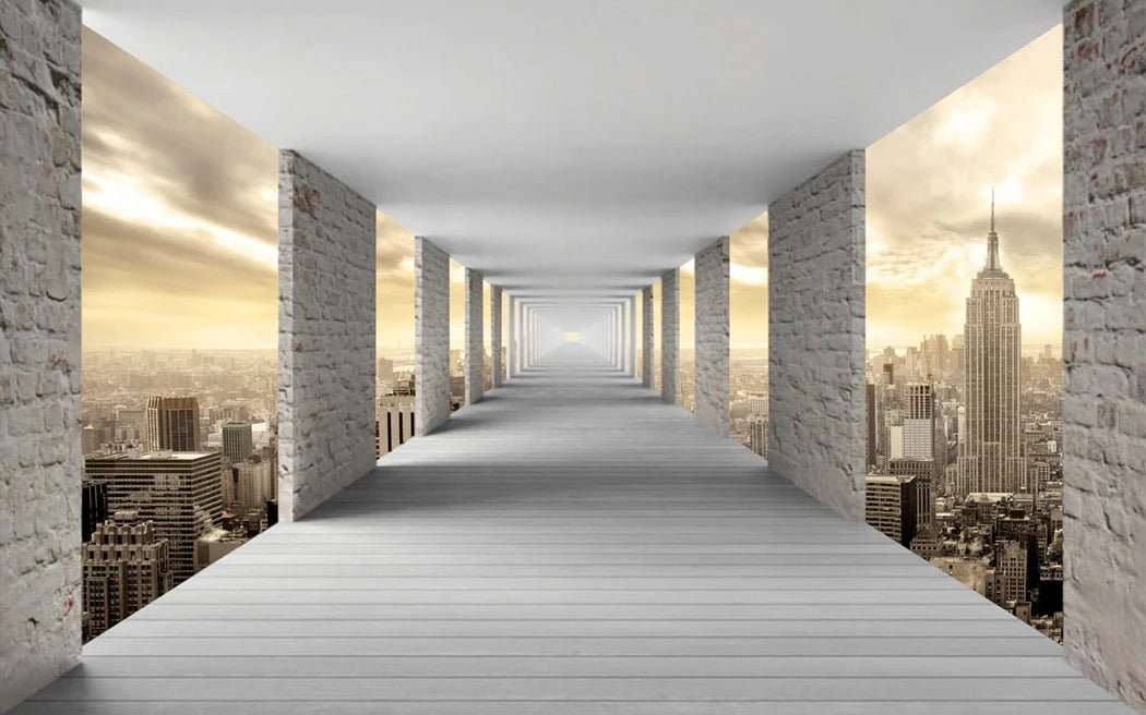 Trompe l'oeil wallpaper New York Hall