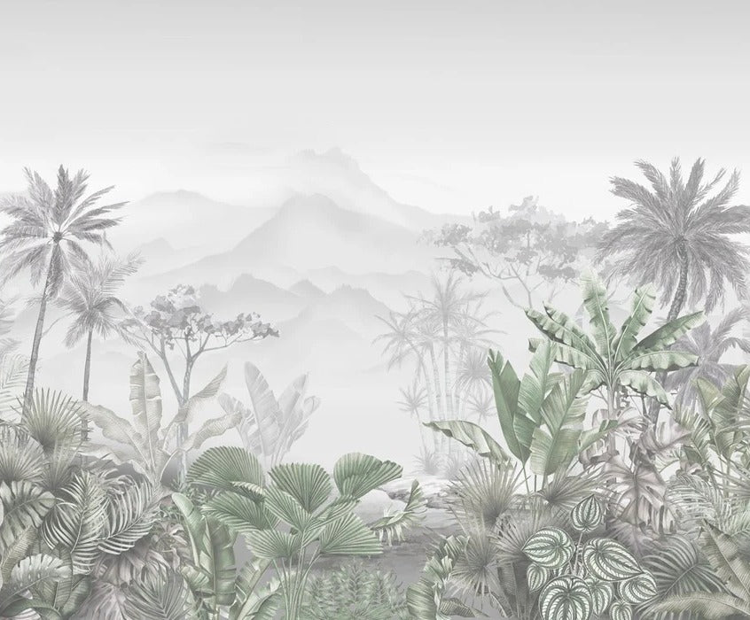 Tropical green wallpaper