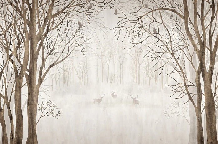 Custom forest wallpaper welcome to the woods