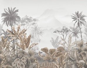 Tropical sepia wallpaper
