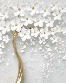 3D tree toilet wallpaper