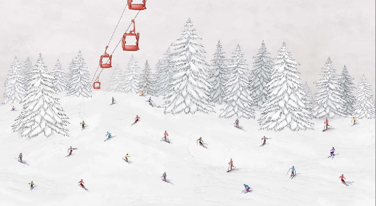 Colorful gondola wallpaper