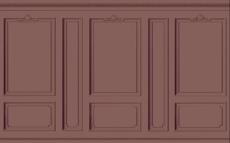 Hacienda Haussmannian trompe l'oeil wallpaper