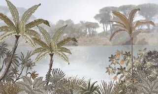 Custom-made wallpaper Jungle painting trend