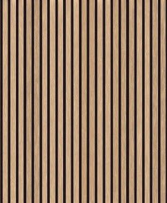 Wooden strip wallpaper oak effect