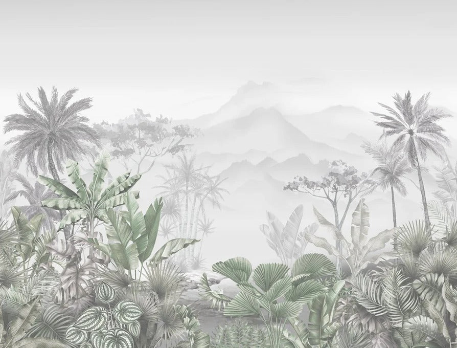 Green tropical trend wallpaper