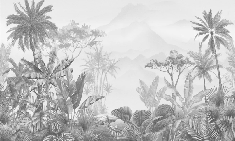 Tropical sepia wallpaper