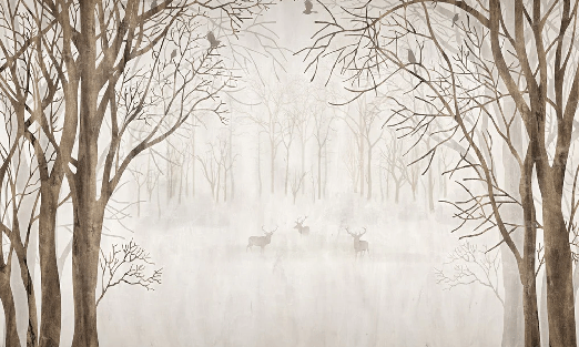 Custom forest wallpaper welcome to the woods