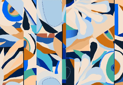 Papier peint abstrait vibrant